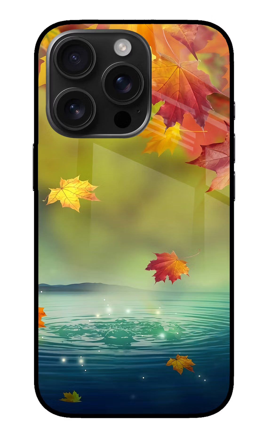 Flowers iPhone 16 Pro Glass Case - Flowers iPhone 16 Pro Glass Case Flowers iPhone 16 Pro Glass Case