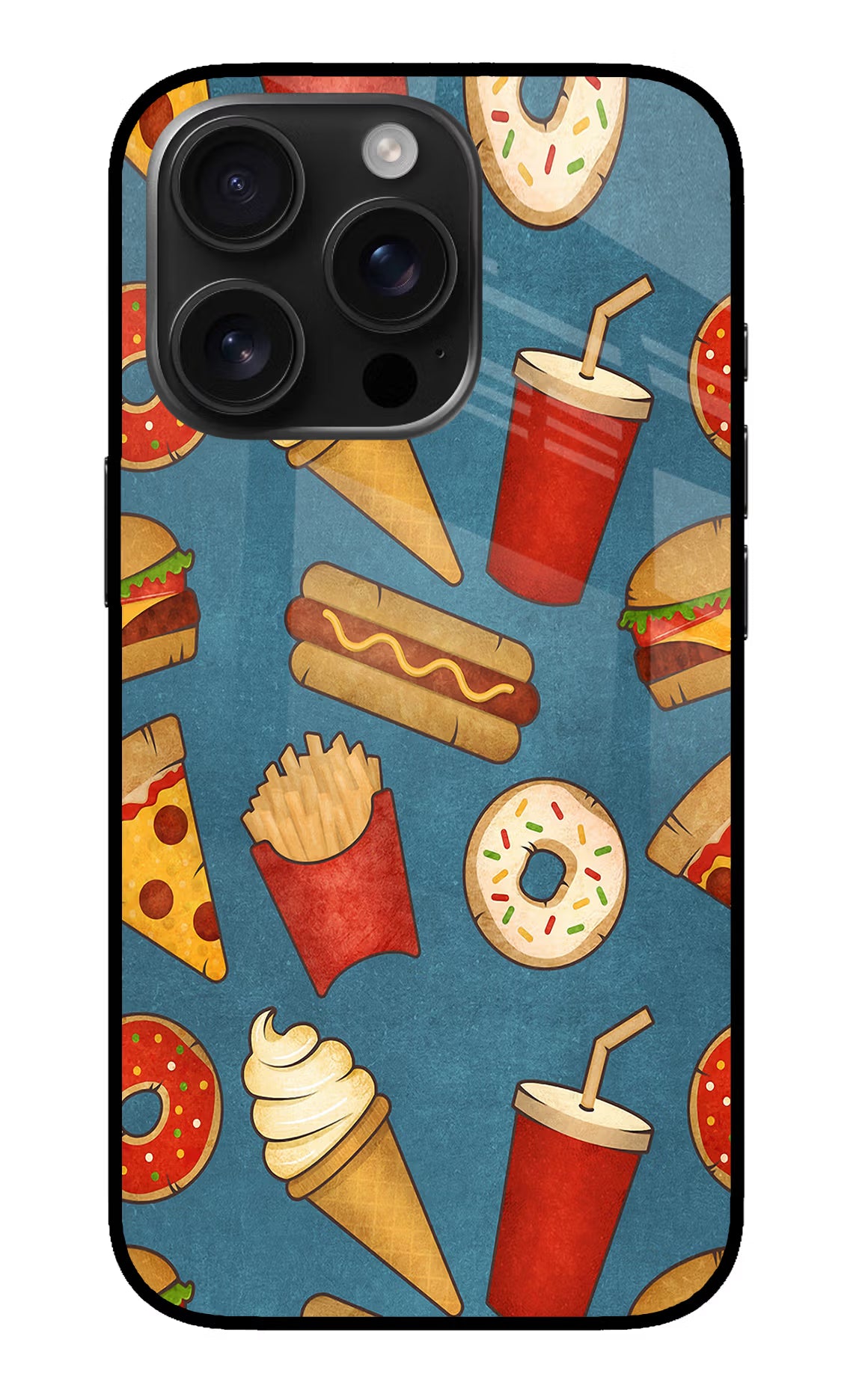 Foodie iPhone 16 Pro Glass Case - Foodie iPhone 16 Pro Glass Case Foodie iPhone 16 Pro Glass Case