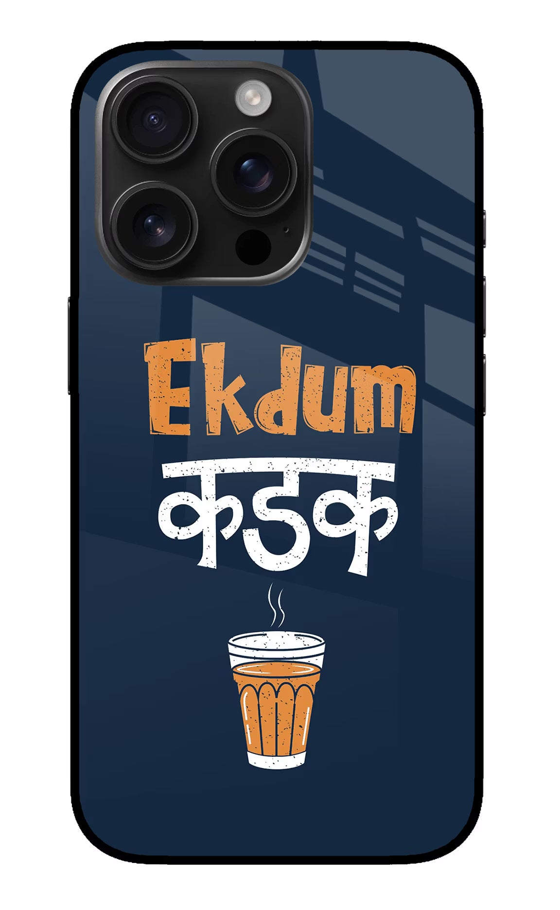 Ekdum Kadak Chai iPhone 16 Pro Glass Case - Ekdum Kadak Chai iPhone 16 Pro Glass Case Ekdum Kadak Chai iPhone 16 Pro Glass Case