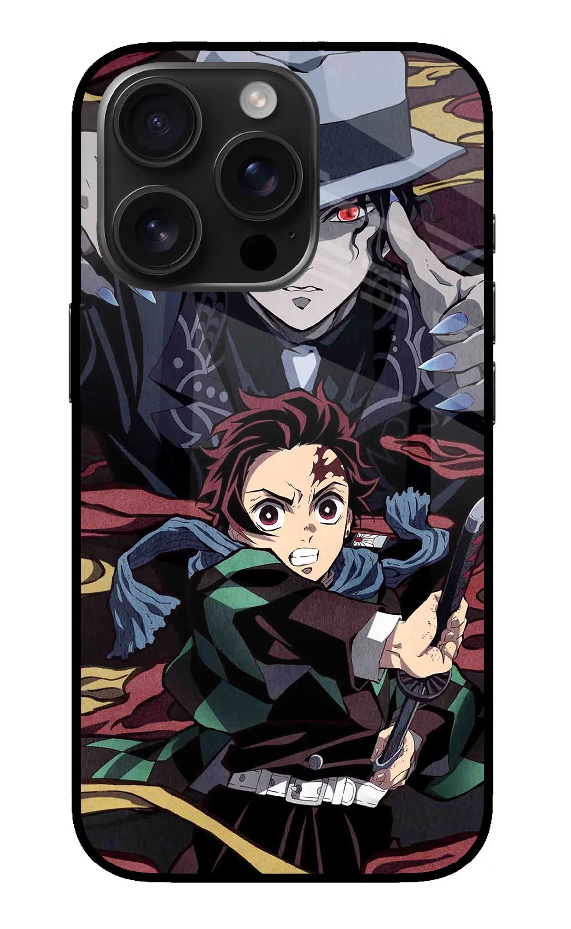 Demon Slayer iPhone 16 Pro Glass Case - Demon Slayer iPhone 16 Pro Glass Case Demon Slayer iPhone 16 Pro Glass Case