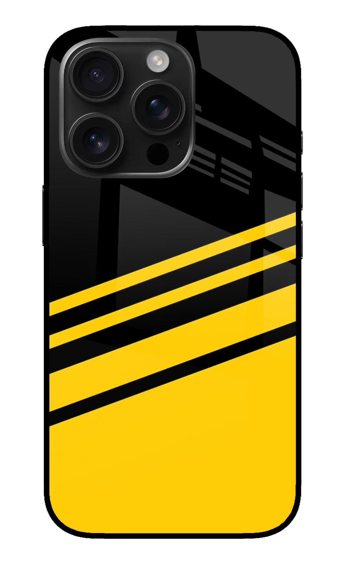 Yellow Shades iPhone 16 Pro Glass Case - Yellow Shades iPhone 16 Pro Glass Case Yellow Shades iPhone 16 Pro Glass Case