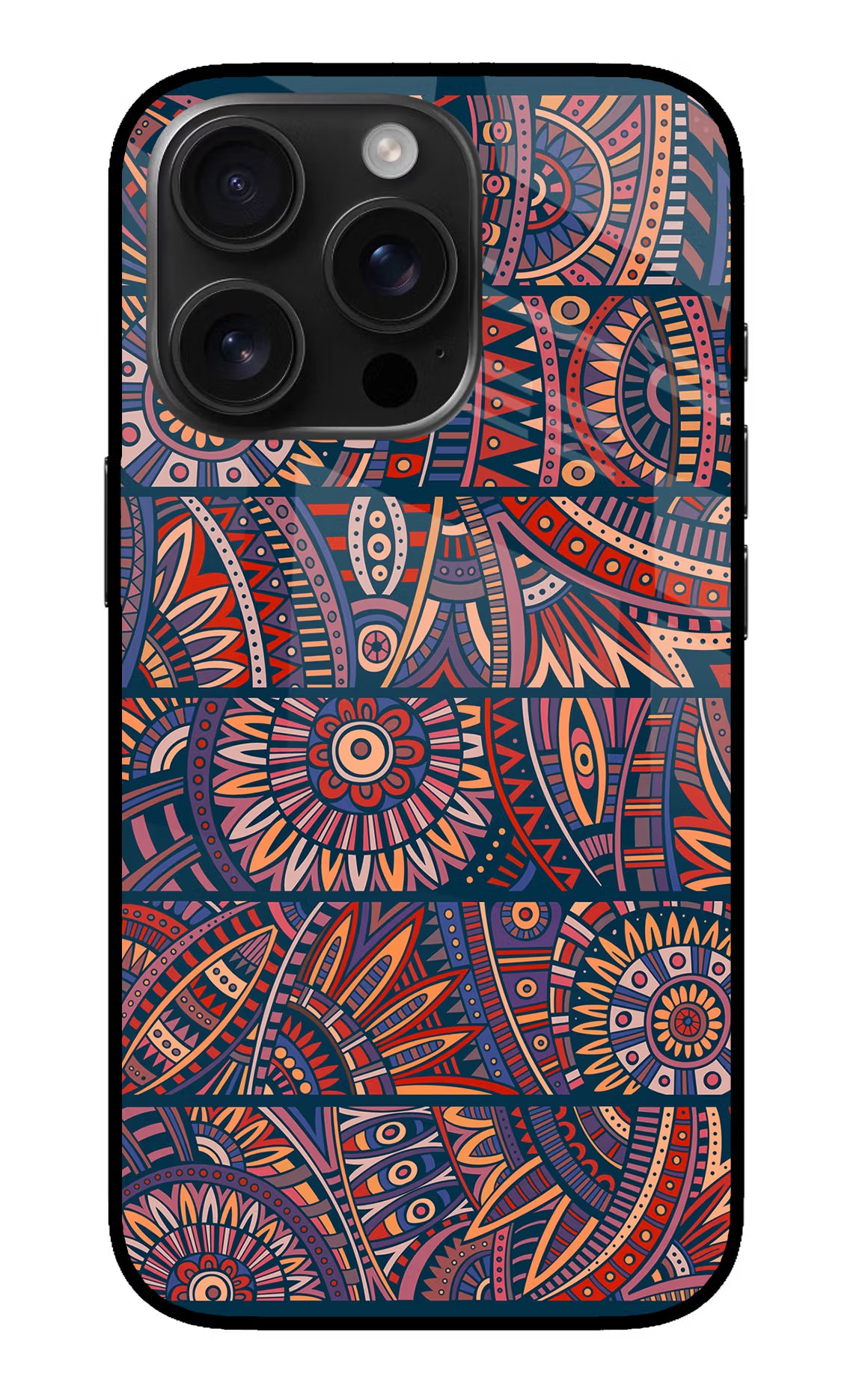 African Culture Design iPhone 16 Pro Glass Case - African Culture Design iPhone 16 Pro Glass Case African Culture Design iPhone 16 Pro Glass Case