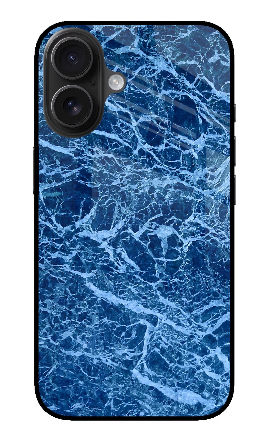 Blue Marble iPhone 16 Plus Glass Case - Blue Marble iPhone 16 Plus Glass Case Blue Marble iPhone 16 Plus Glass Case