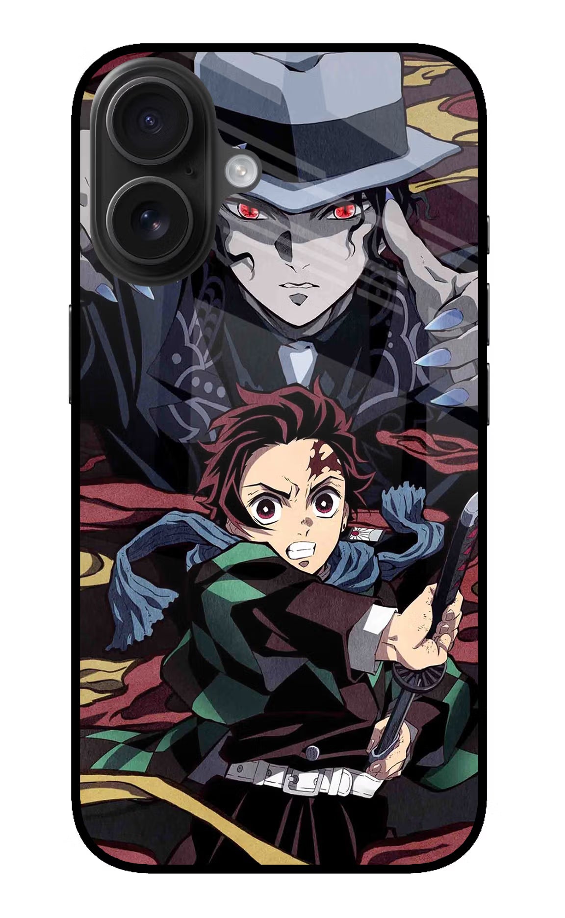 Demon Slayer iPhone 16 Plus Glass Case - Demon Slayer iPhone 16 Plus Glass Case Demon Slayer iPhone 16 Plus Glass Case