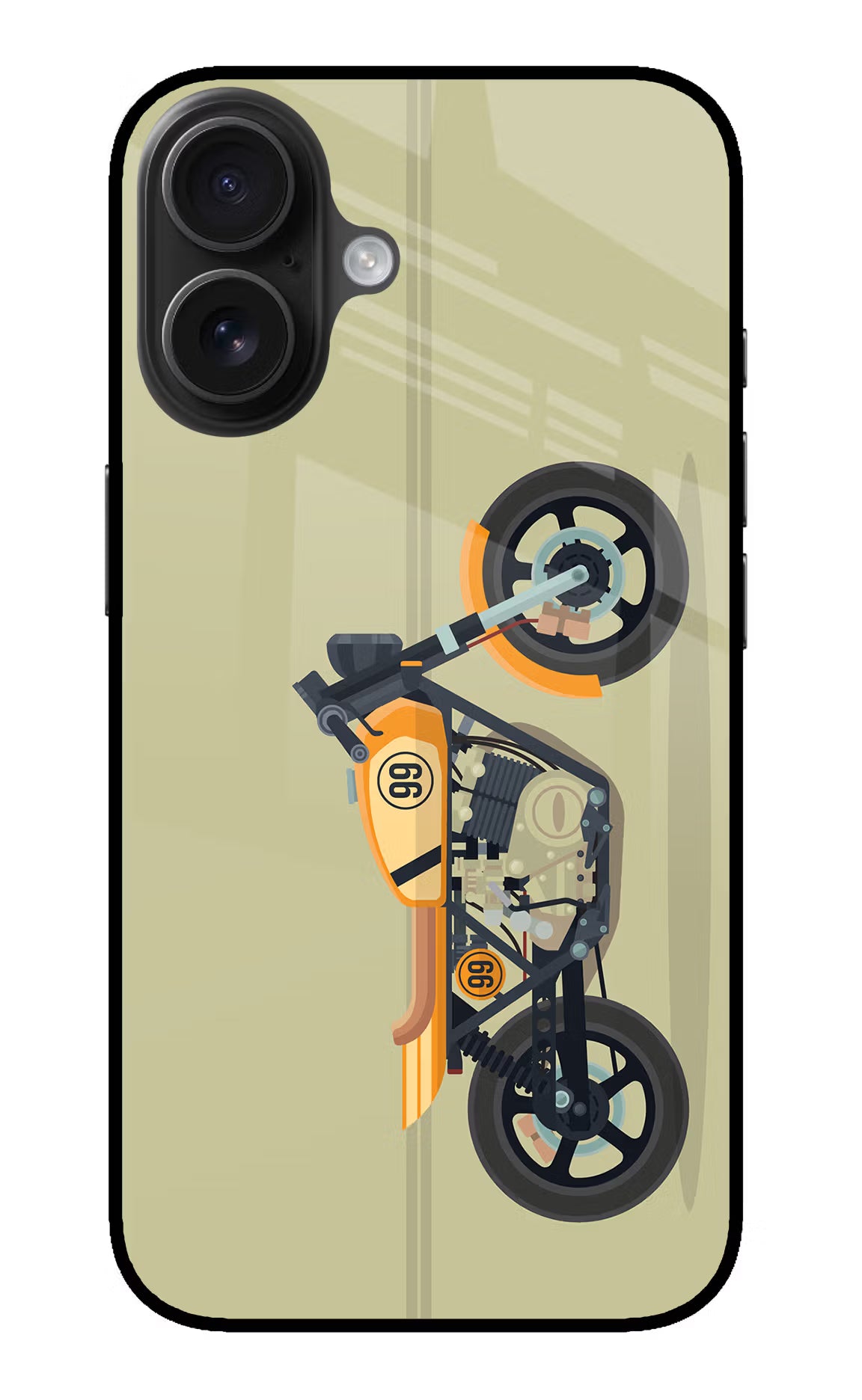 Vertical Speedster iPhone 16 Plus Glass Case - Vertical Speedster iPhone 16 Plus Glass Case Vertical Speedster iPhone 16 Plus Glass Case