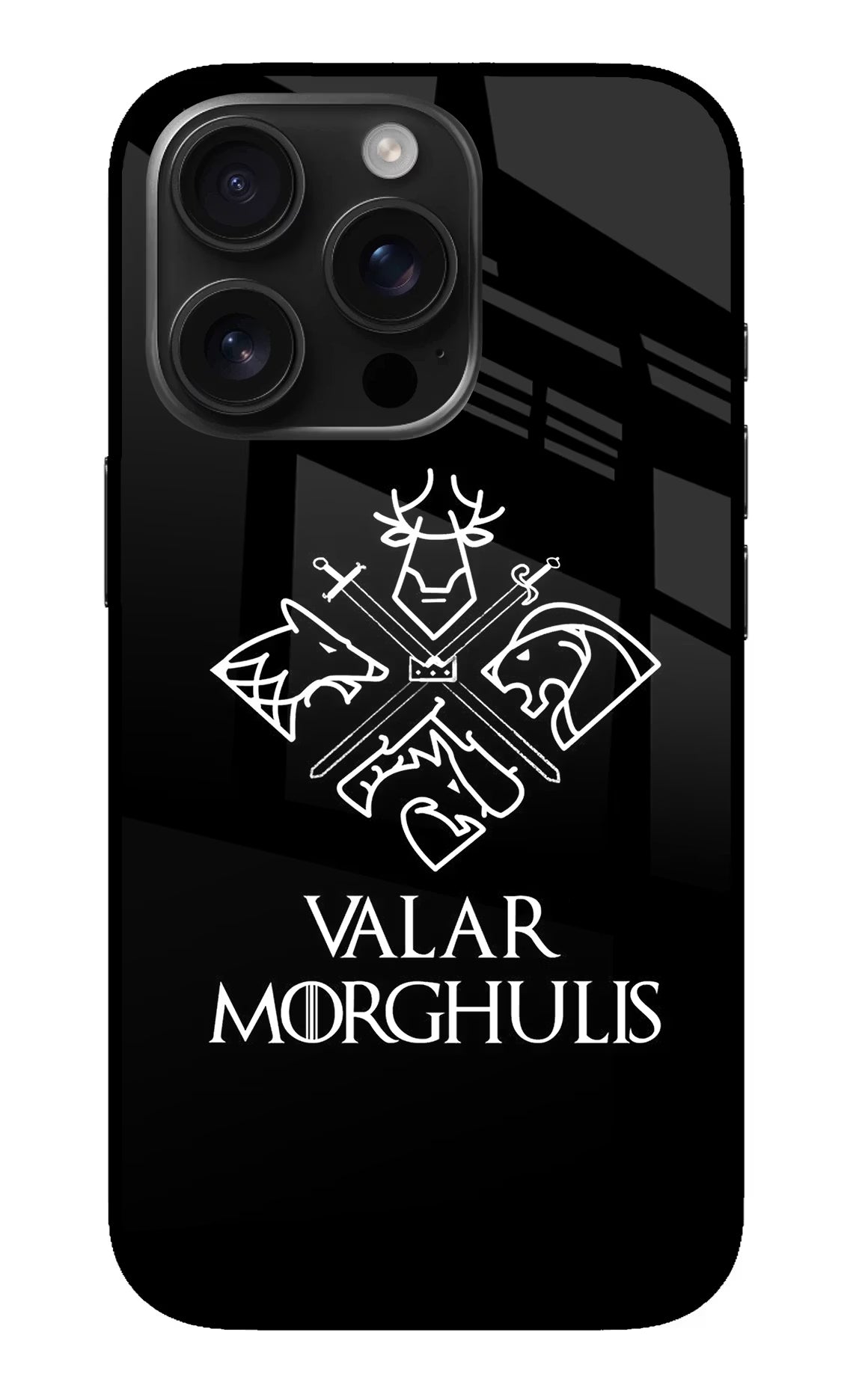 Valar Morghulis | Game Of Thrones iPhone 16 Pro Max Glass Case - Valar Morghulis | Game Of Thrones iPhone 16 Pro Max Glass Case Valar Morghulis | Game Of Thrones iPhone 16 Pro Max Glass Case