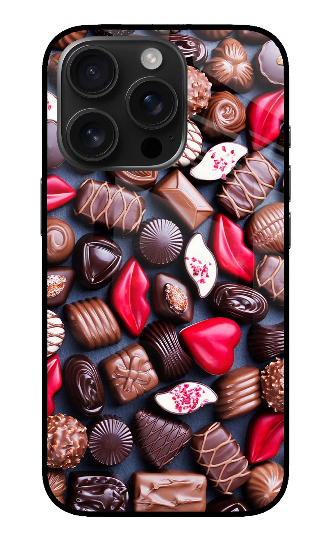 Chocolates iPhone 16 Pro Max Glass Case - Chocolates iPhone 16 Pro Max Glass Case Chocolates iPhone 16 Pro Max Glass Case