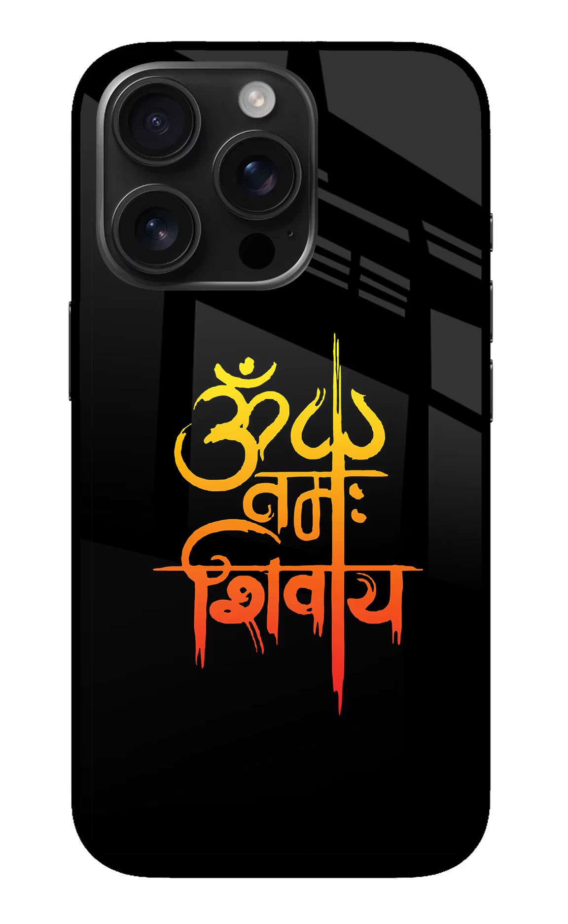Om Namah Shivay iPhone 16 Pro Max Glass Case - Om Namah Shivay iPhone 16 Pro Max Glass Case Om Namah Shivay iPhone 16 Pro Max Glass Case