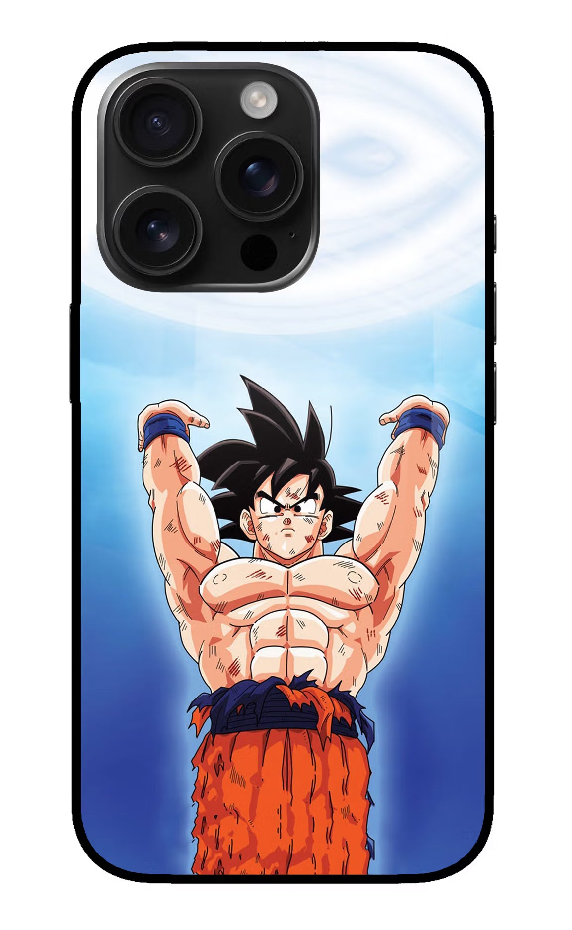 Goku Power iPhone 16 Pro Max Glass Case - Goku Power iPhone 16 Pro Max Glass Case Goku Power iPhone 16 Pro Max Glass Case