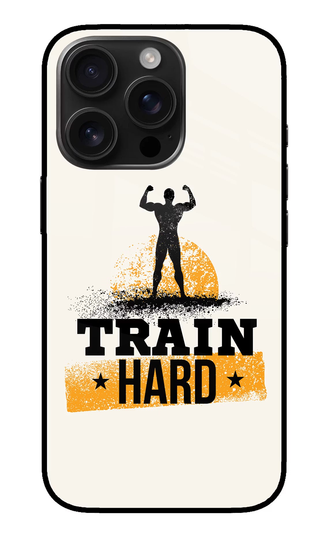Train Hard iPhone 16 Pro Max Glass Case - Train Hard iPhone 16 Pro Max Glass Case Train Hard iPhone 16 Pro Max Glass Case