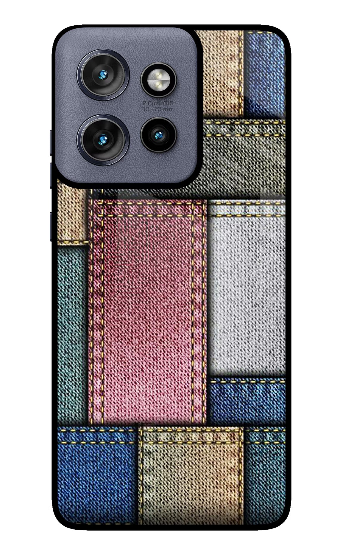 Multicolor Jeans Moto Edge 50 Neo Glass Case - Multicolor Jeans Moto Edge 50 Neo Glass Case Multicolor Jeans Moto Edge 50 Neo Glass Case