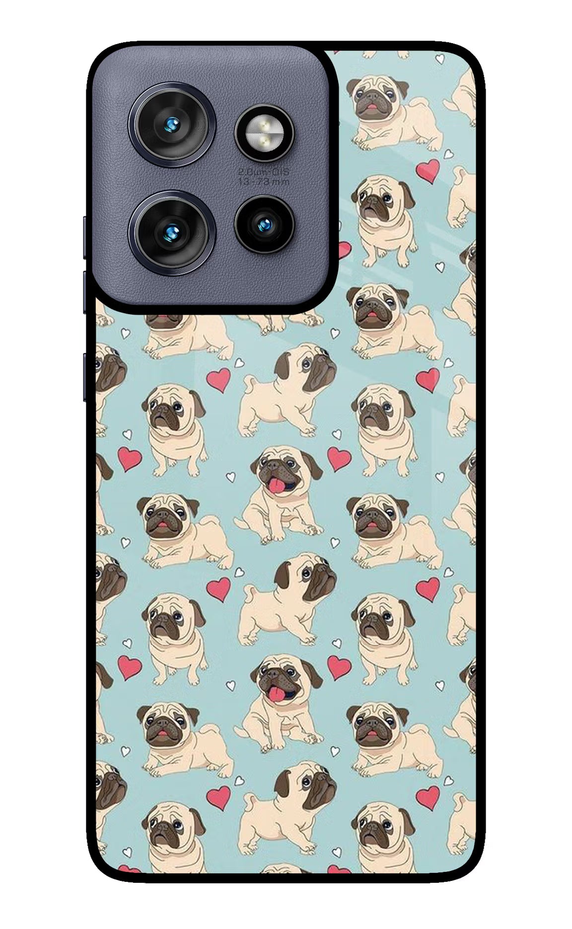 Pug Dog Moto Edge 50 Neo Glass Case - Pug Dog Moto Edge 50 Neo Glass Case Pug Dog Moto Edge 50 Neo Glass Case