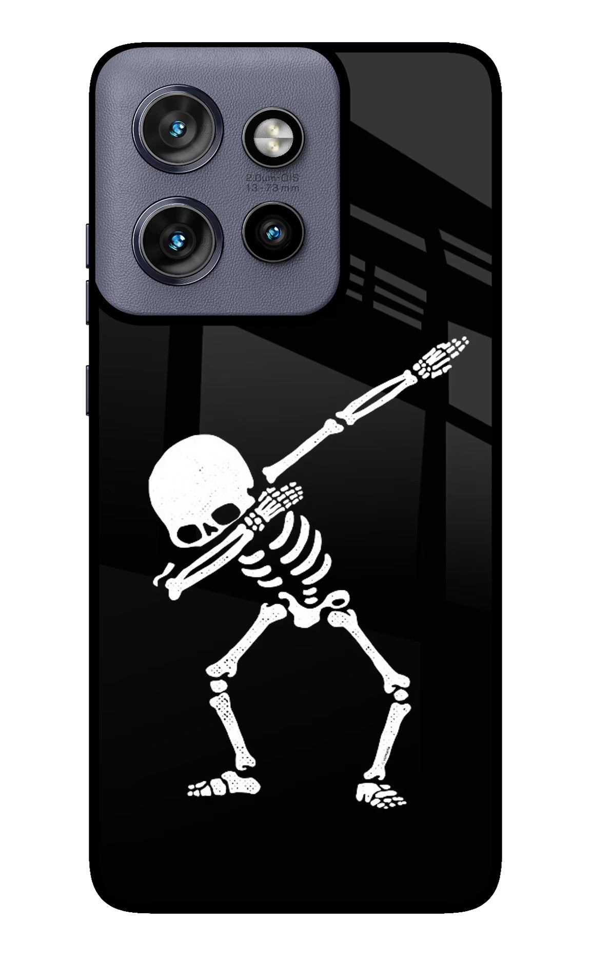 Dabbing Skeleton Art Moto Edge 50 Neo Glass Case - Dabbing Skeleton Art Moto Edge 50 Neo Glass Case Dabbing Skeleton Art Moto Edge 50 Neo Glass Case