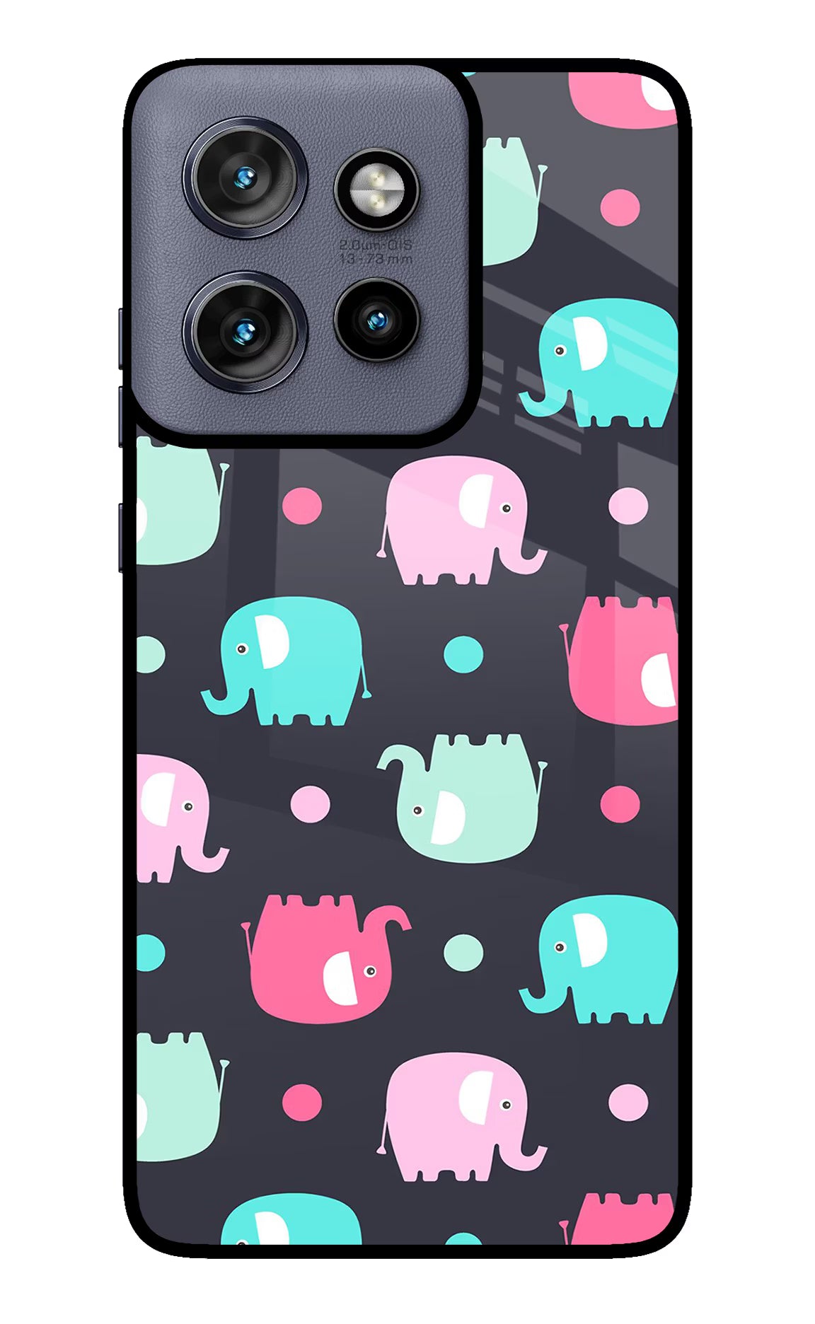 Elephants Moto Edge 50 Neo Glass Case - Elephants Moto Edge 50 Neo Glass Case Elephants Moto Edge 50 Neo Glass Case