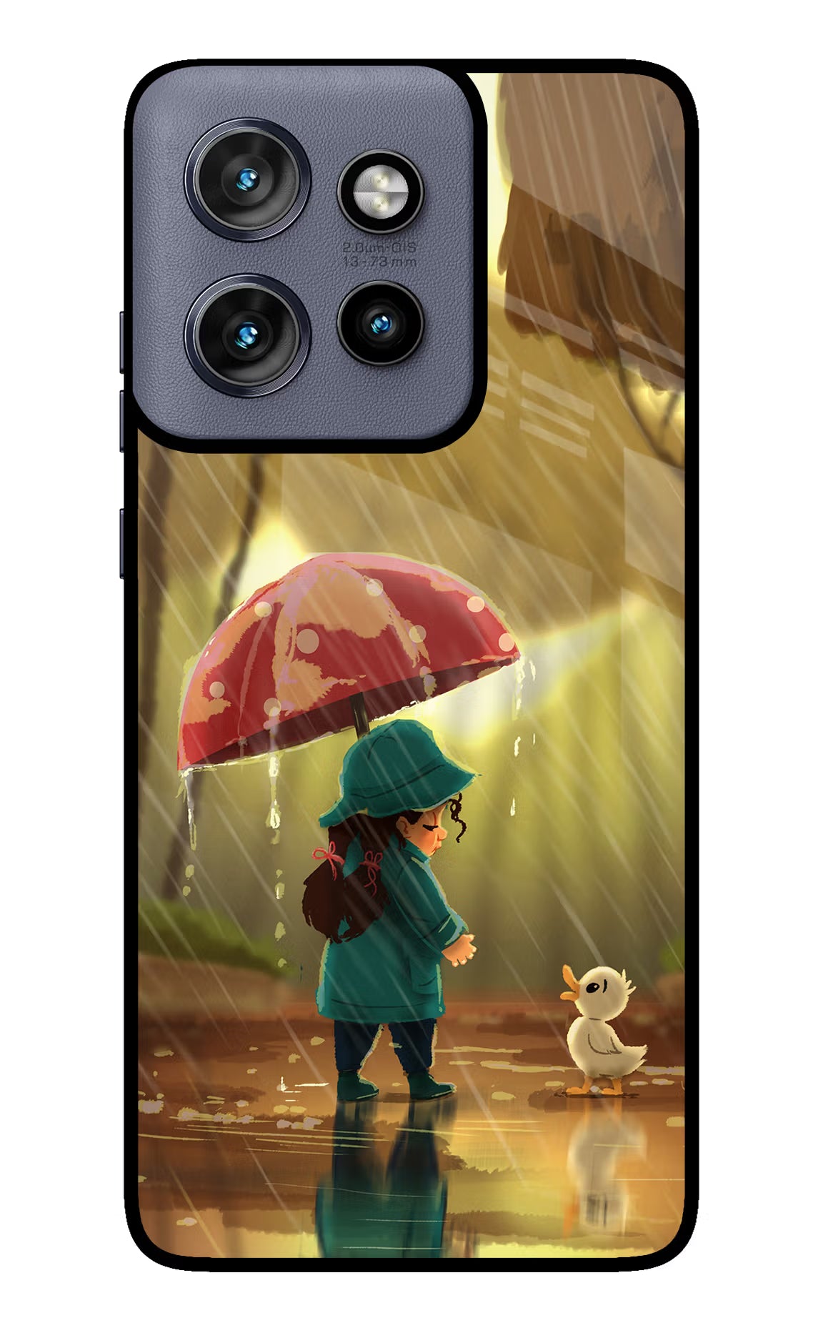 Rainy Day Moto Edge 50 Neo Glass Case - Rainy Day Moto Edge 50 Neo Glass Case Rainy Day Moto Edge 50 Neo Glass Case