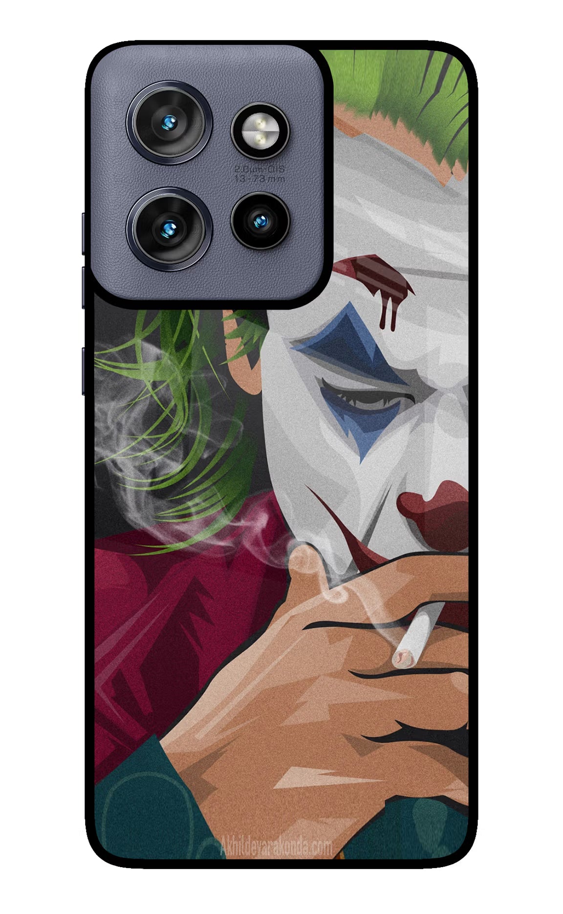 Joker Smoking Moto Edge 50 Neo Glass Case - Joker Smoking Moto Edge 50 Neo Glass Case Joker Smoking Moto Edge 50 Neo Glass Case