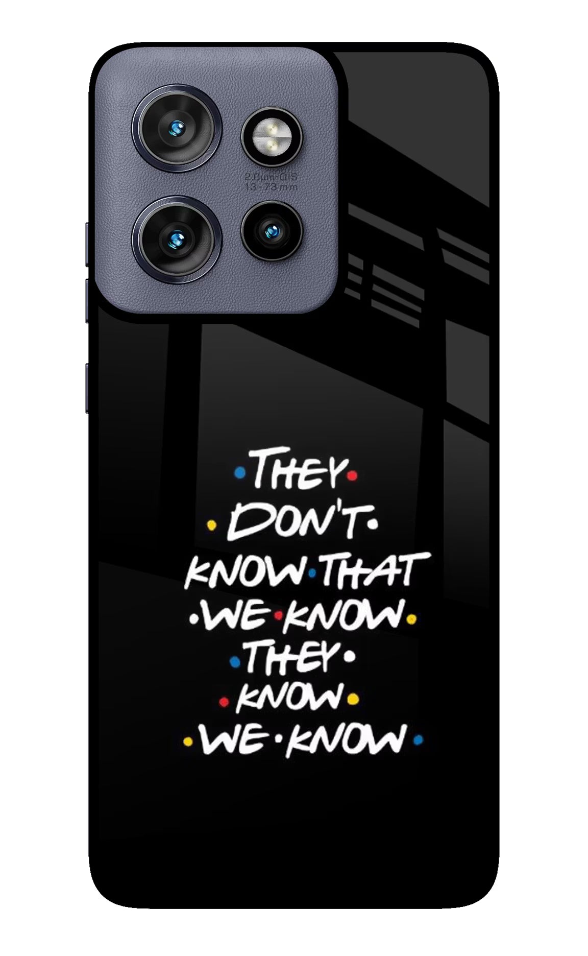 FRIENDS Dialogue Moto Edge 50 Neo Glass Case - FRIENDS Dialogue Moto Edge 50 Neo Glass Case FRIENDS Dialogue Moto Edge 50 Neo Glass Case