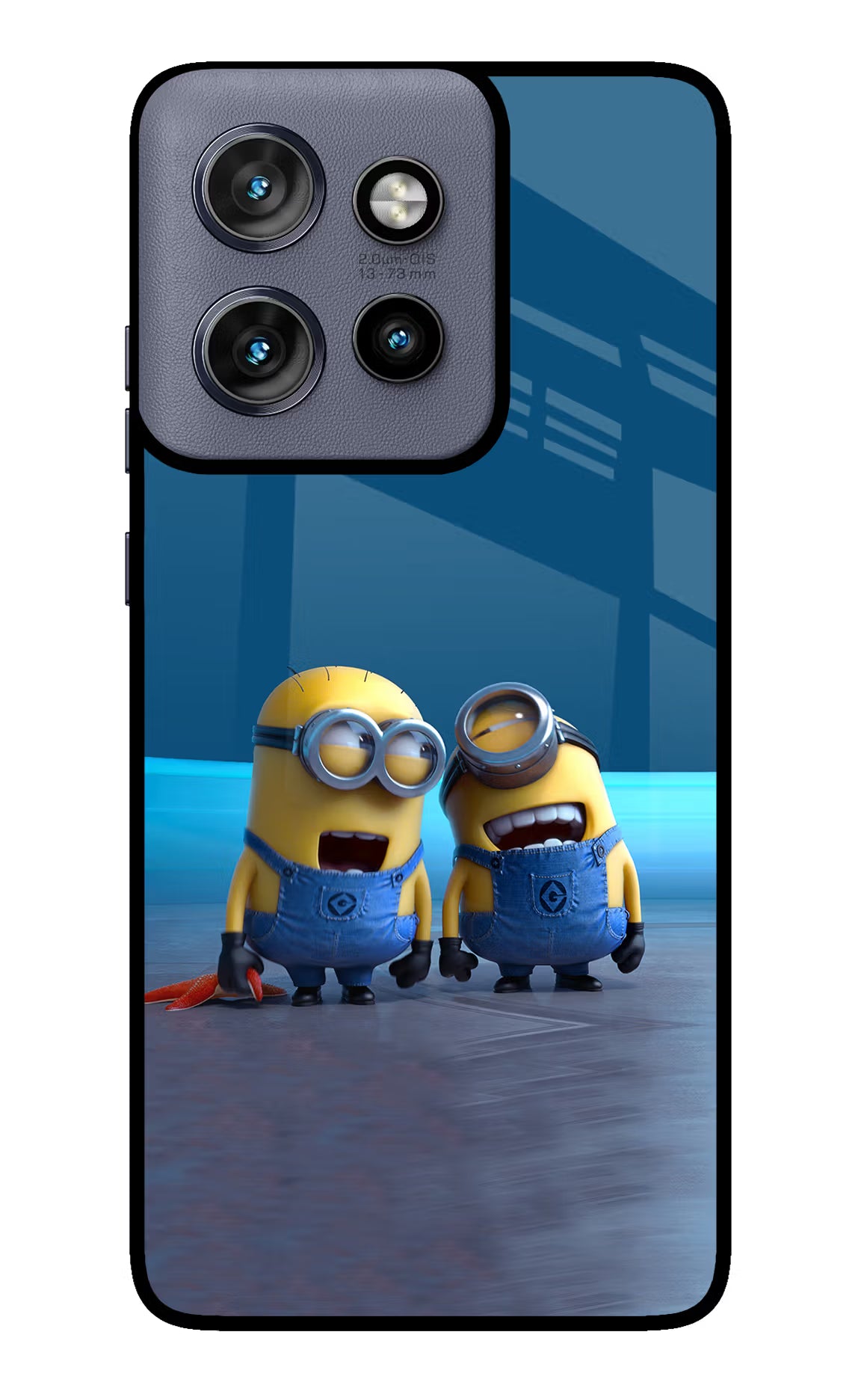 Minion Laughing Moto Edge 50 Neo Glass Case - Minion Laughing Moto Edge 50 Neo Glass Case Minion Laughing Moto Edge 50 Neo Glass Case