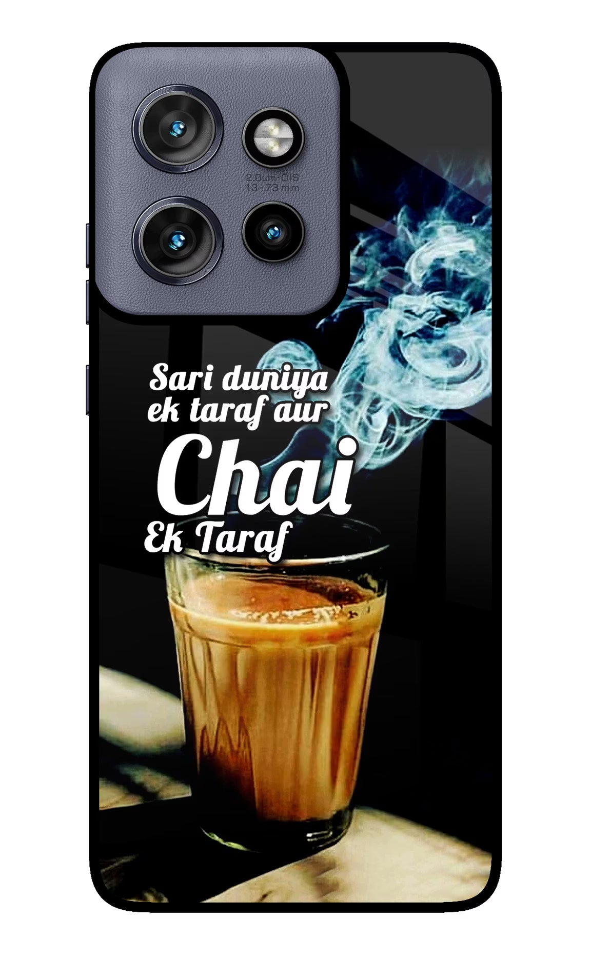 Chai Ek Taraf Quote Moto Edge 50 Neo Glass Case - Chai Ek Taraf Quote Moto Edge 50 Neo Glass Case Chai Ek Taraf Quote Moto Edge 50 Neo Glass Case