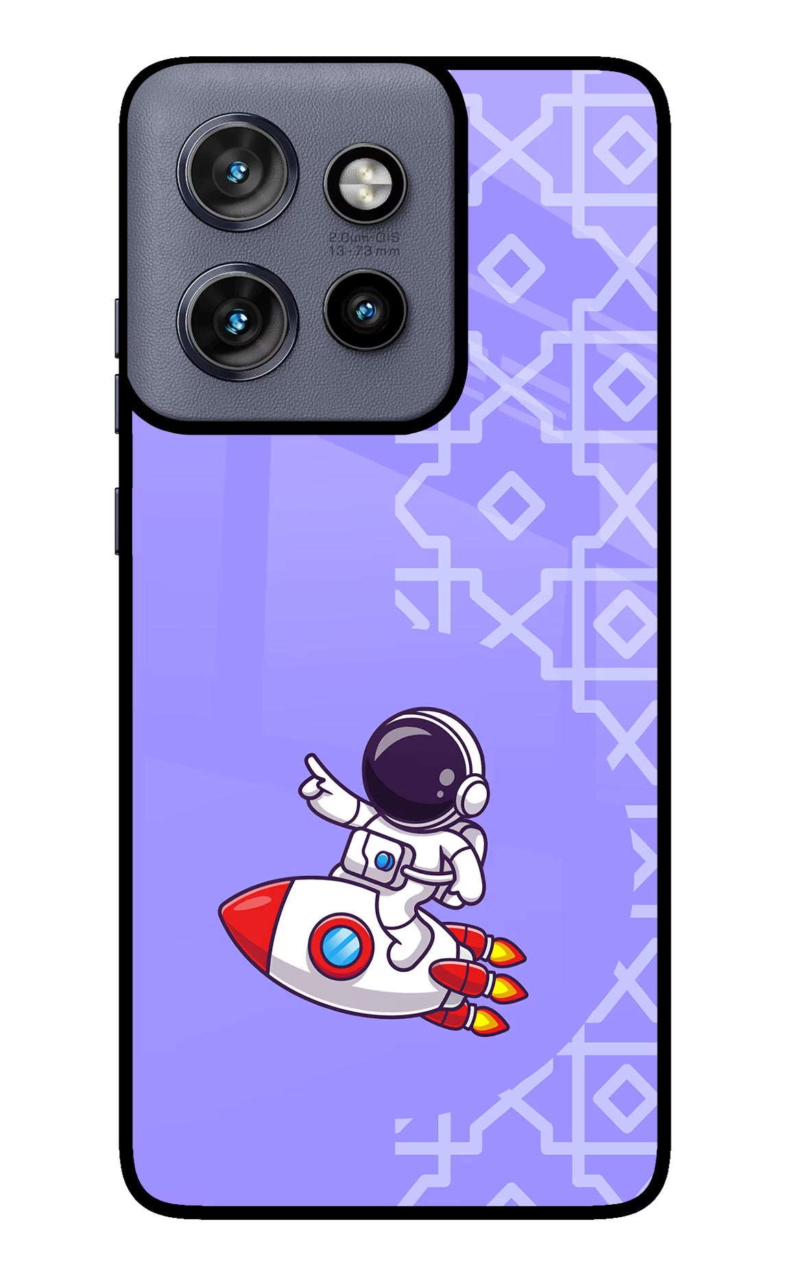 Cute Astronaut Moto Edge 50 Neo Glass Case - Cute Astronaut Moto Edge 50 Neo Glass Case Cute Astronaut Moto Edge 50 Neo Glass Case