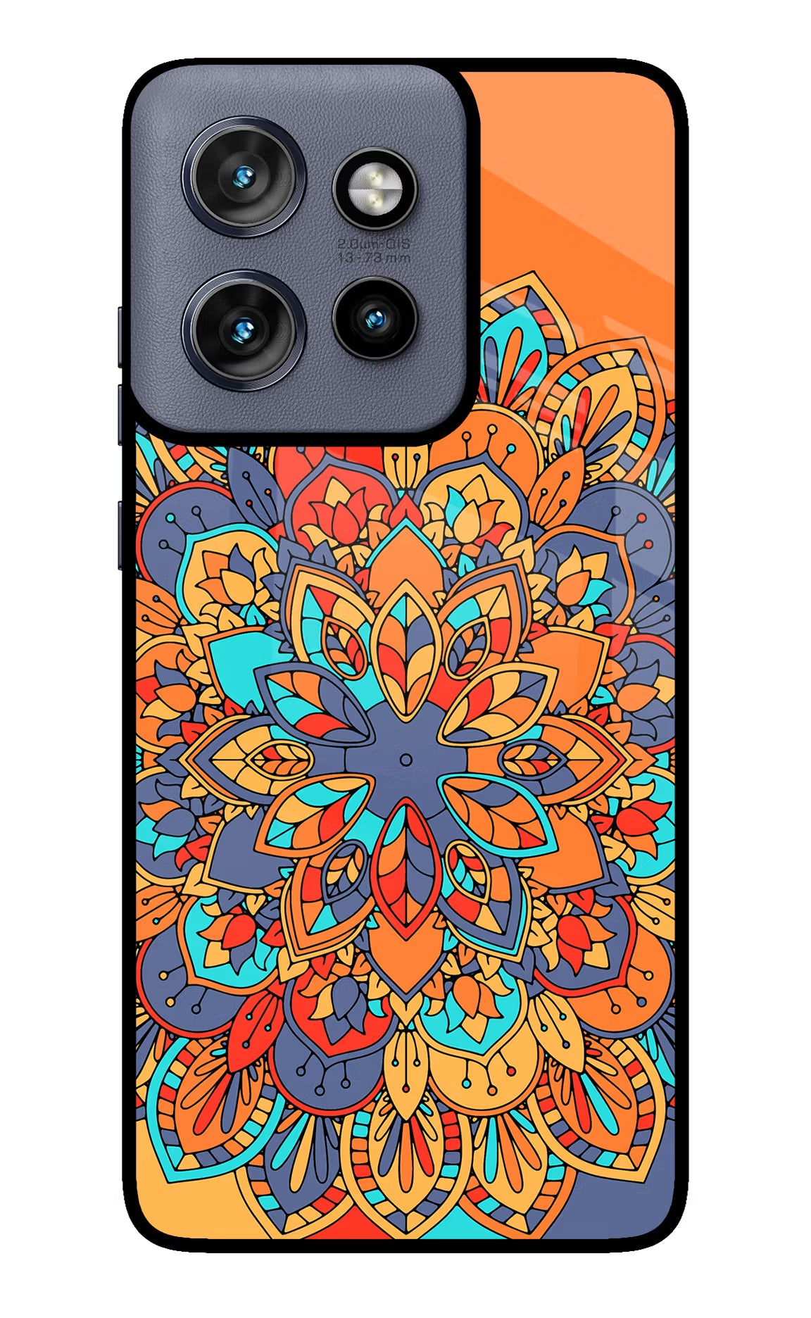Color Mandala Moto Edge 50 Neo Glass Case - Color Mandala Moto Edge 50 Neo Glass Case Color Mandala Moto Edge 50 Neo Glass Case