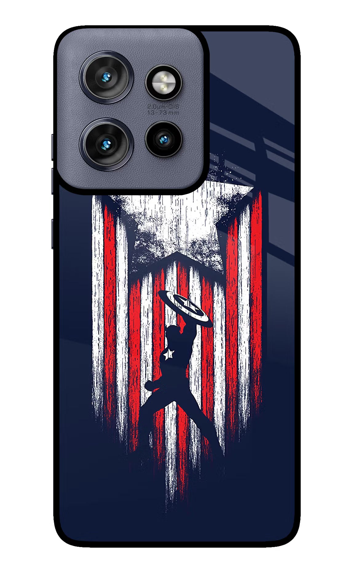 Captain America Marvel Art Moto Edge 50 Neo Glass Case - Captain America Marvel Art Moto Edge 50 Neo Glass Case Captain America Marvel Art Moto Edge 50 Neo Glass Case