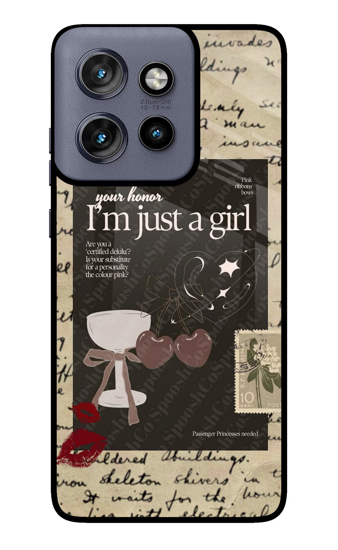 I am just a girl Moto Edge 50 Neo Glass Case - I am just a girl Moto Edge 50 Neo Glass Case I am just a girl Moto Edge 50 Neo Glass Case
