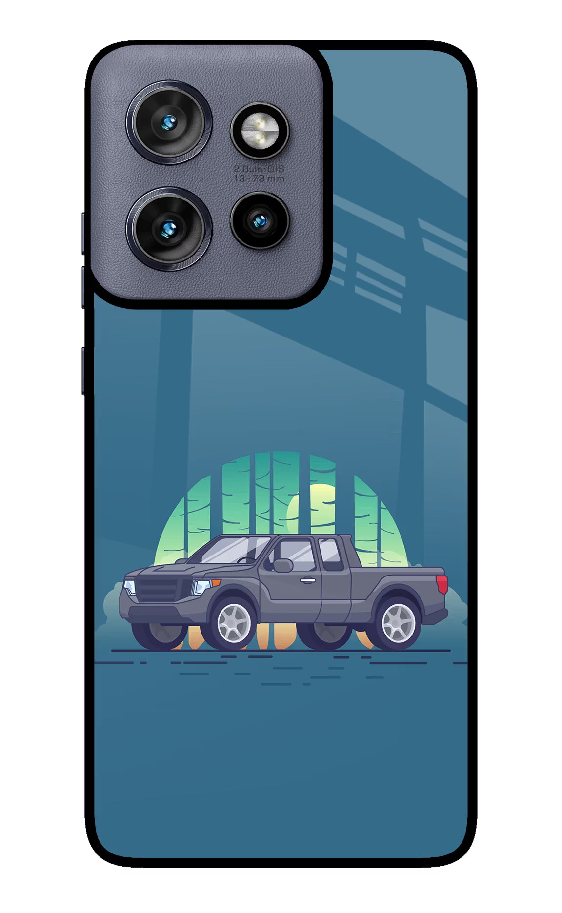 Retro Garage Vibe Moto Edge 50 Neo Glass Case - Retro Garage Vibe Moto Edge 50 Neo Glass Case Retro Garage Vibe Moto Edge 50 Neo Glass Case