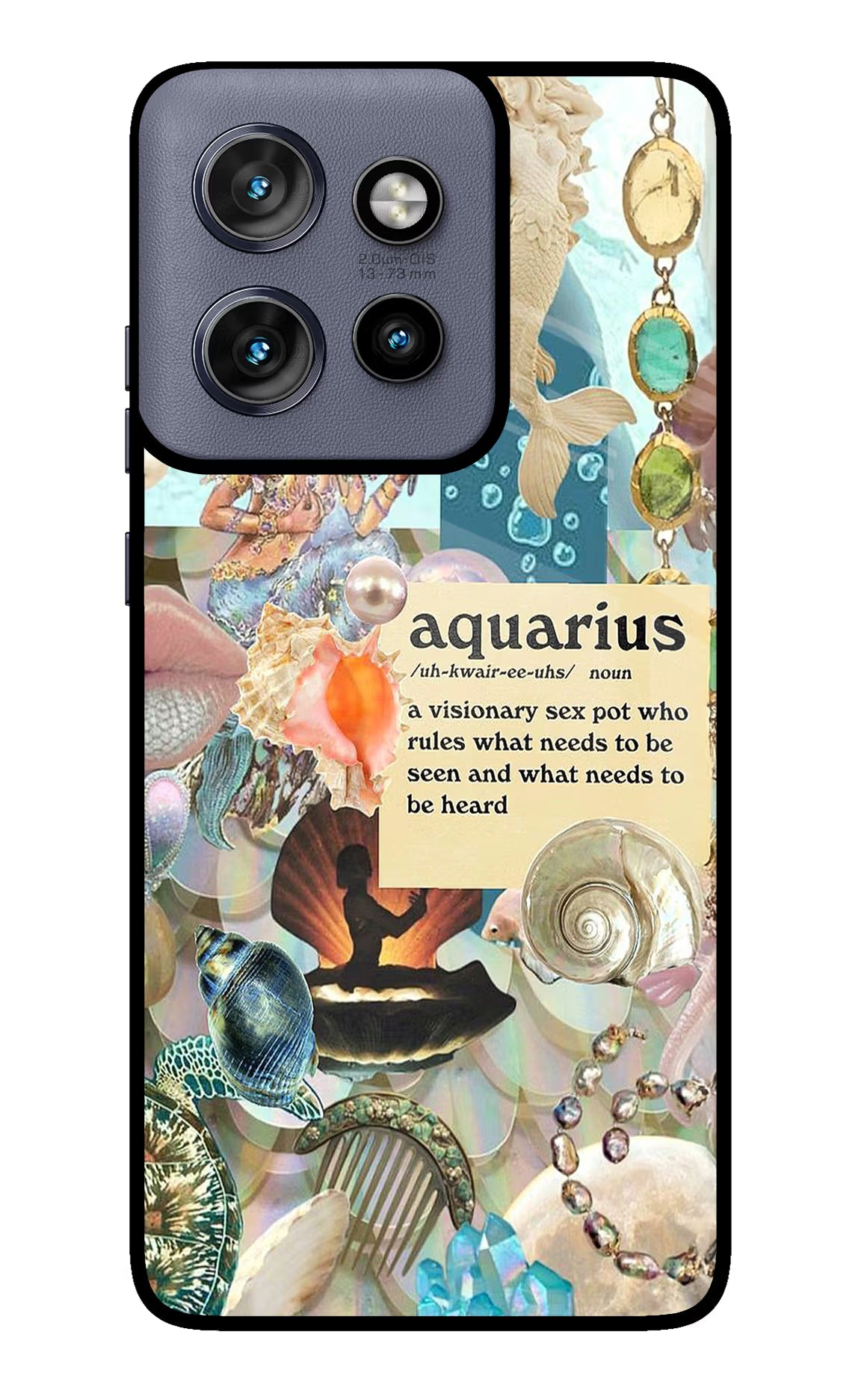 Aquarius Zodiac Moto Edge 50 Neo Glass Case - Aquarius Zodiac Moto Edge 50 Neo Glass Case Aquarius Zodiac Moto Edge 50 Neo Glass Case