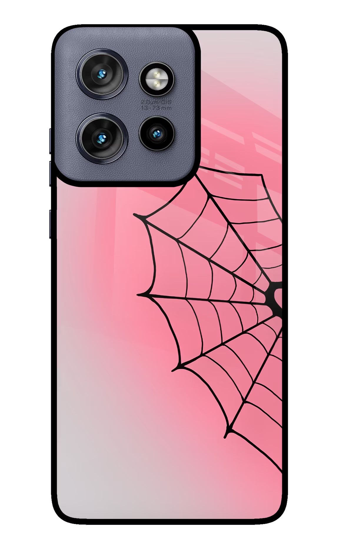 Pink Web Moto Edge 50 Neo Glass Case - Pink Web Moto Edge 50 Neo Glass Case Pink Web Moto Edge 50 Neo Glass Case
