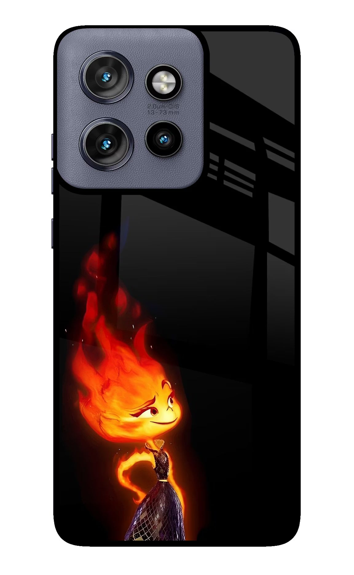 Ember Flame Moto Edge 50 Neo Glass Case - Ember Flame Moto Edge 50 Neo Glass Case Ember Flame Moto Edge 50 Neo Glass Case