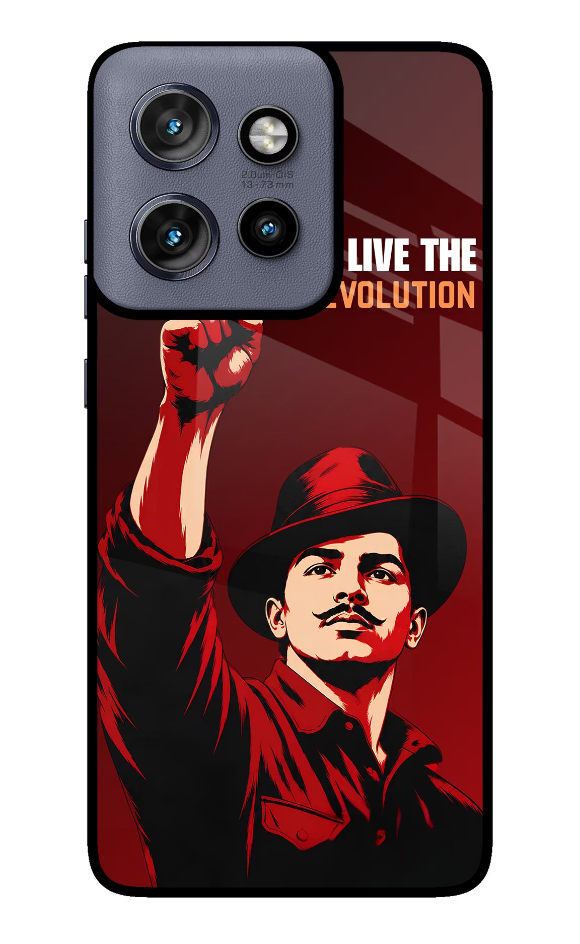Bhagat Singh Revolution Moto Edge 50 Neo Glass Case - Bhagat Singh Revolution Moto Edge 50 Neo Glass Case Bhagat Singh Revolution Moto Edge 50 Neo Glass Case