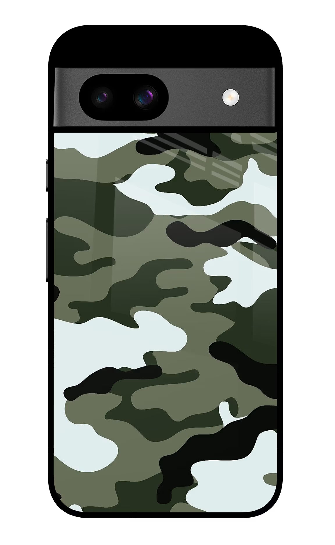 Camouflage Google Pixel 8A Glass Case - Camouflage Google Pixel 8A Glass Case Camouflage Google Pixel 8A Glass Case