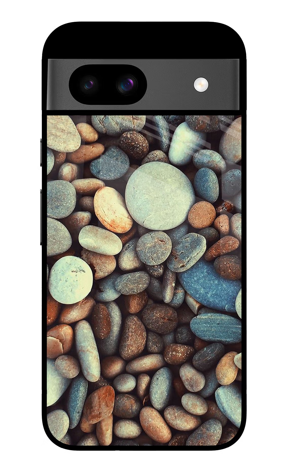 Pebble Google Pixel 8A Glass Case - Pebble Google Pixel 8A Glass Case Pebble Google Pixel 8A Glass Case