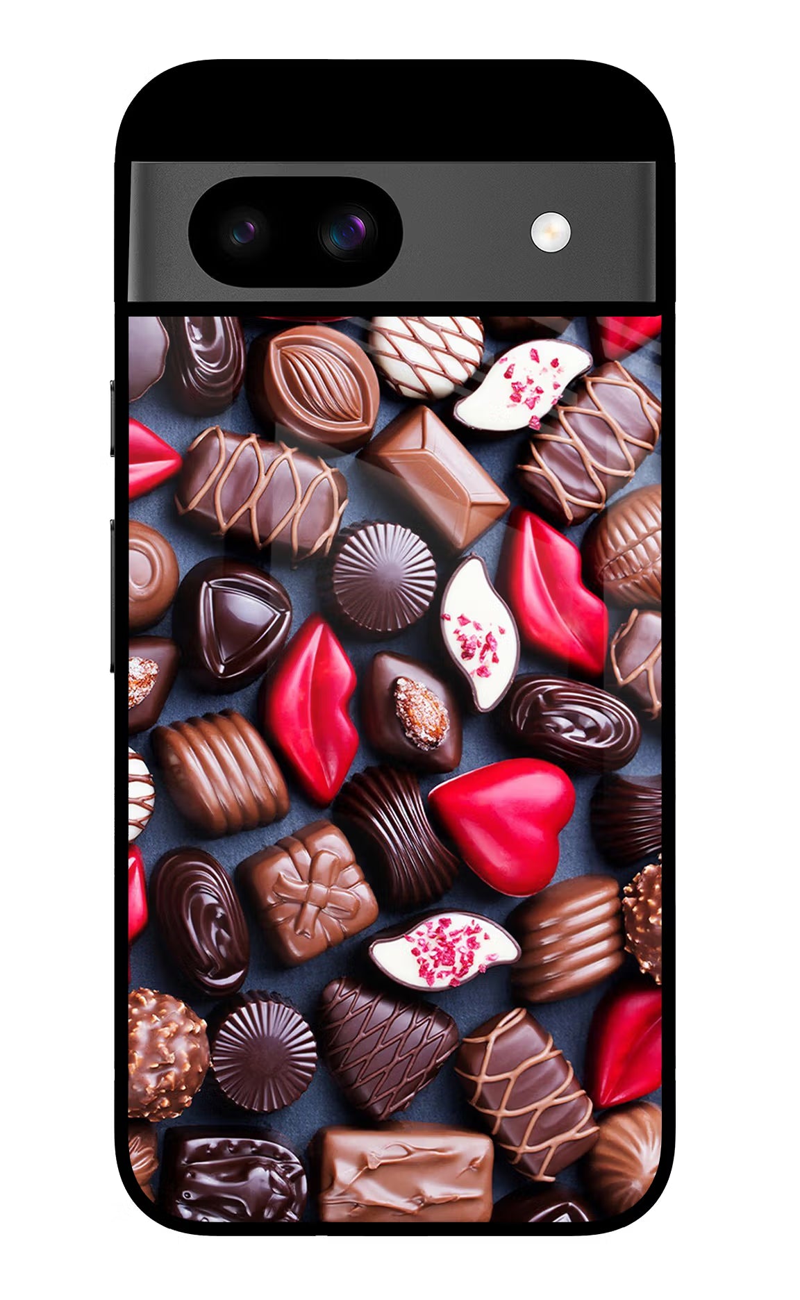 Chocolates Google Pixel 8A Glass Case - Chocolates Google Pixel 8A Glass Case Chocolates Google Pixel 8A Glass Case