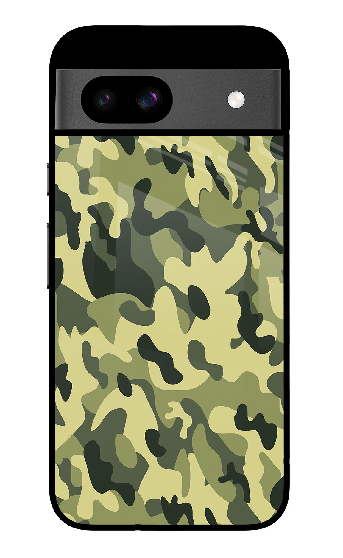 Camouflage Google Pixel 8A Glass Case - Camouflage Google Pixel 8A Glass Case Camouflage Google Pixel 8A Glass Case