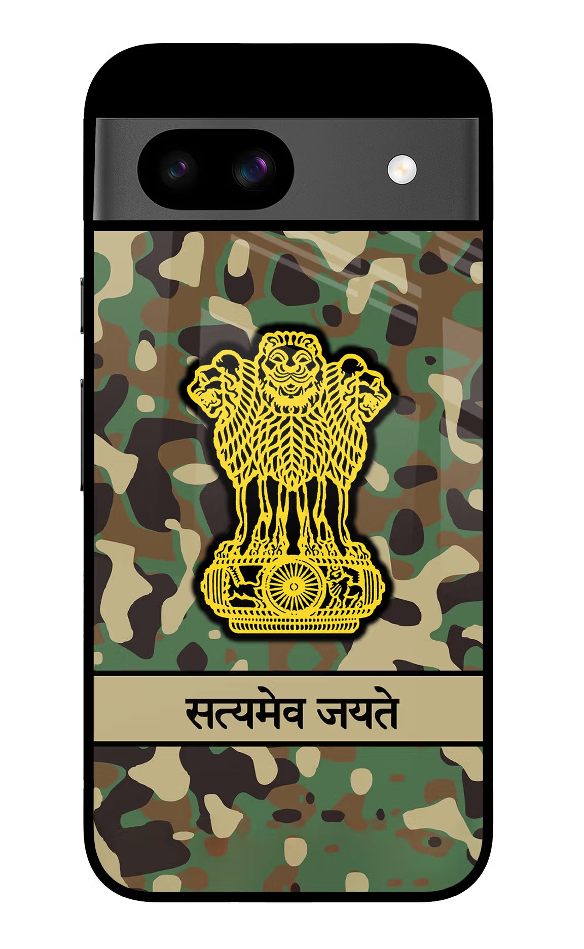 Satyamev Jayate Army Google Pixel 8A Glass Case - Satyamev Jayate Army Google Pixel 8A Glass Case Satyamev Jayate Army Google Pixel 8A Glass Case
