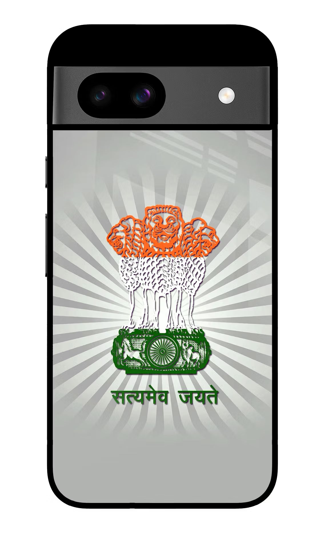 Satyamev Jayate Art Google Pixel 8A Glass Case - Satyamev Jayate Art Google Pixel 8A Glass Case Satyamev Jayate Art Google Pixel 8A Glass Case