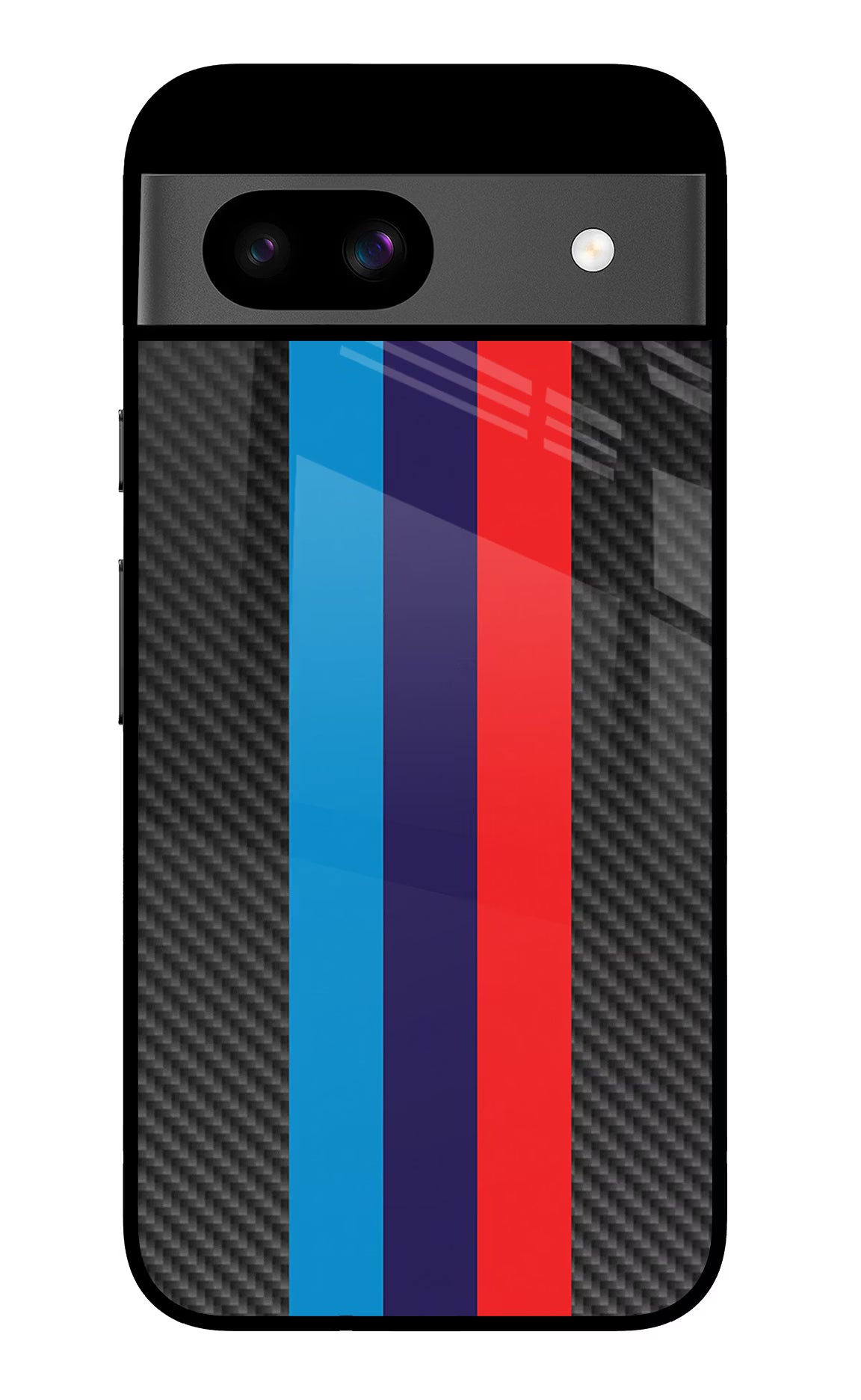 BMW Stripes Pattern Google Pixel 8A Glass Case - BMW Stripes Pattern Google Pixel 8A Glass Case BMW Stripes Pattern Google Pixel 8A Glass Case
