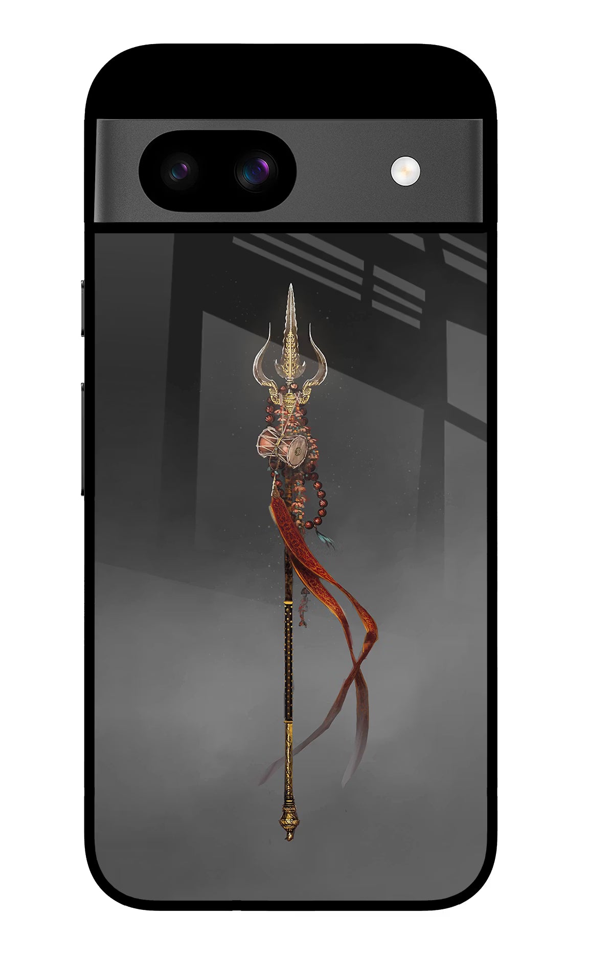 Shiv Trishul Google Pixel 8A Glass Case - Shiv Trishul Google Pixel 8A Glass Case Shiv Trishul Google Pixel 8A Glass Case