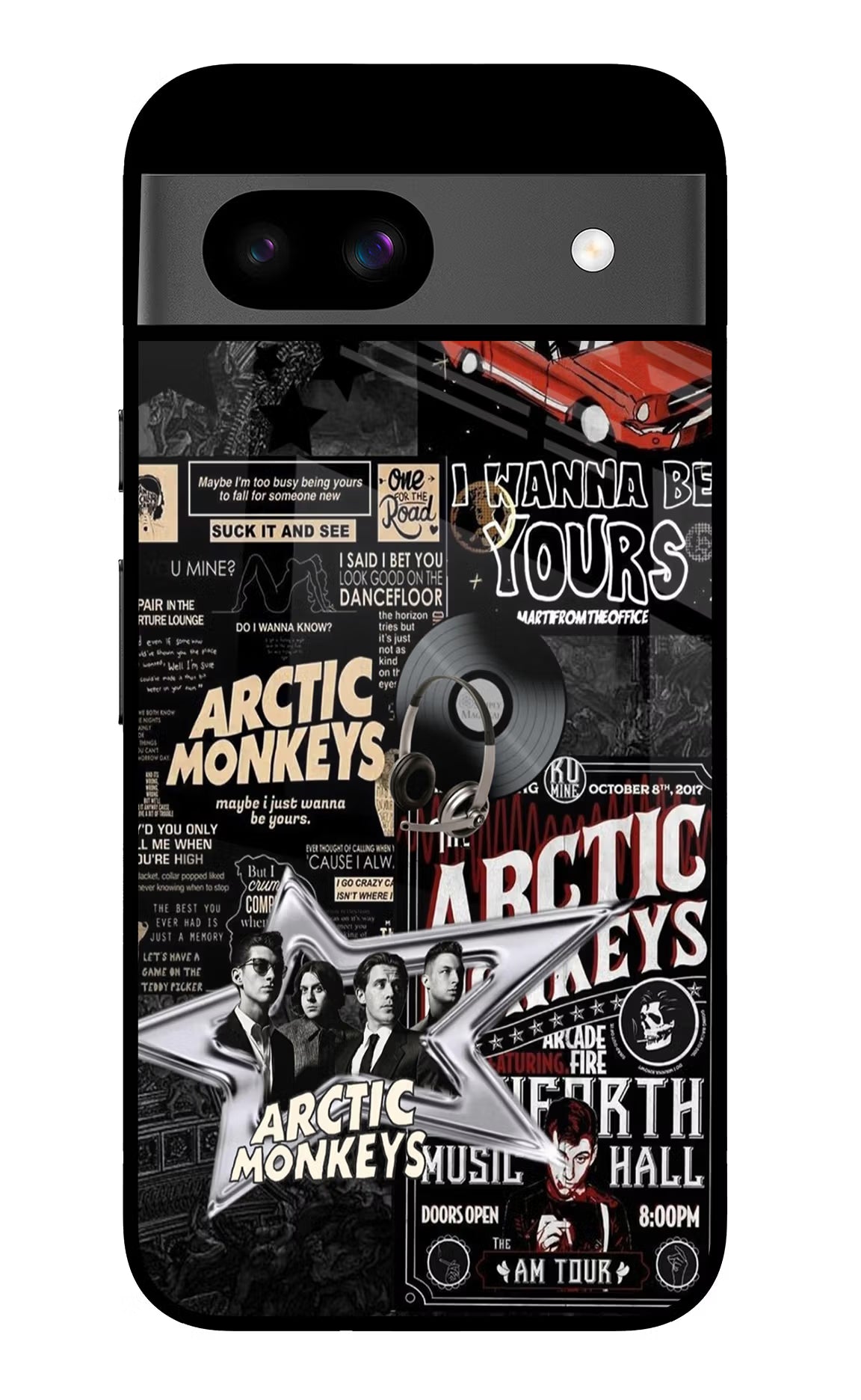 Arctic Monkeys Google Pixel 8A Glass Case - Arctic Monkeys Google Pixel 8A Glass Case Arctic Monkeys Google Pixel 8A Glass Case