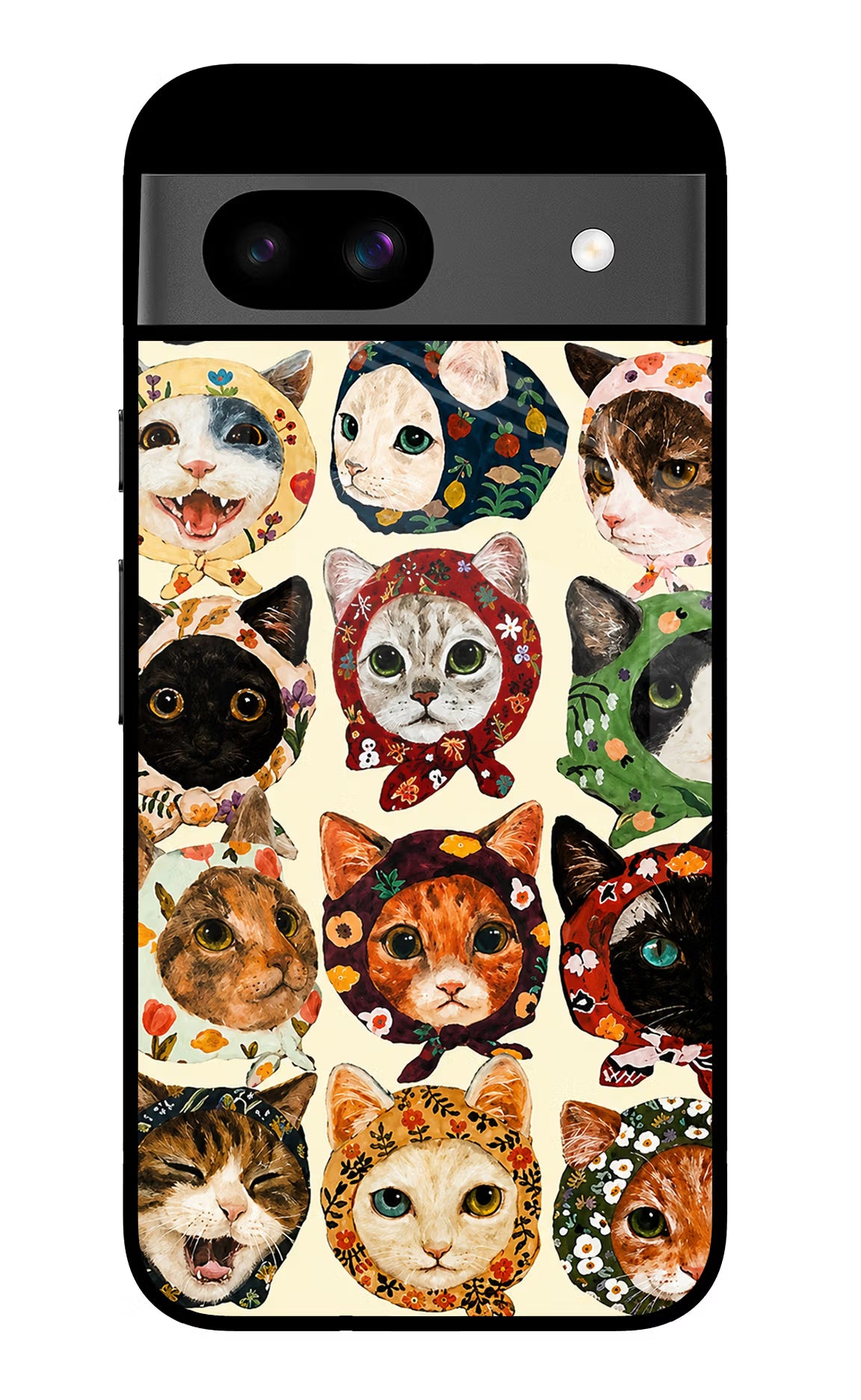 Cool Cat Google Pixel 8A Glass Case - Cool Cat Google Pixel 8A Glass Case Cool Cat Google Pixel 8A Glass Case