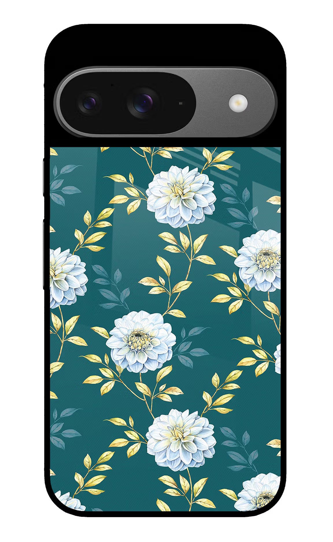 Flowers Google Pixel 9 Glass Case - Flowers Google Pixel 9 Glass Case Flowers Google Pixel 9 Glass Case