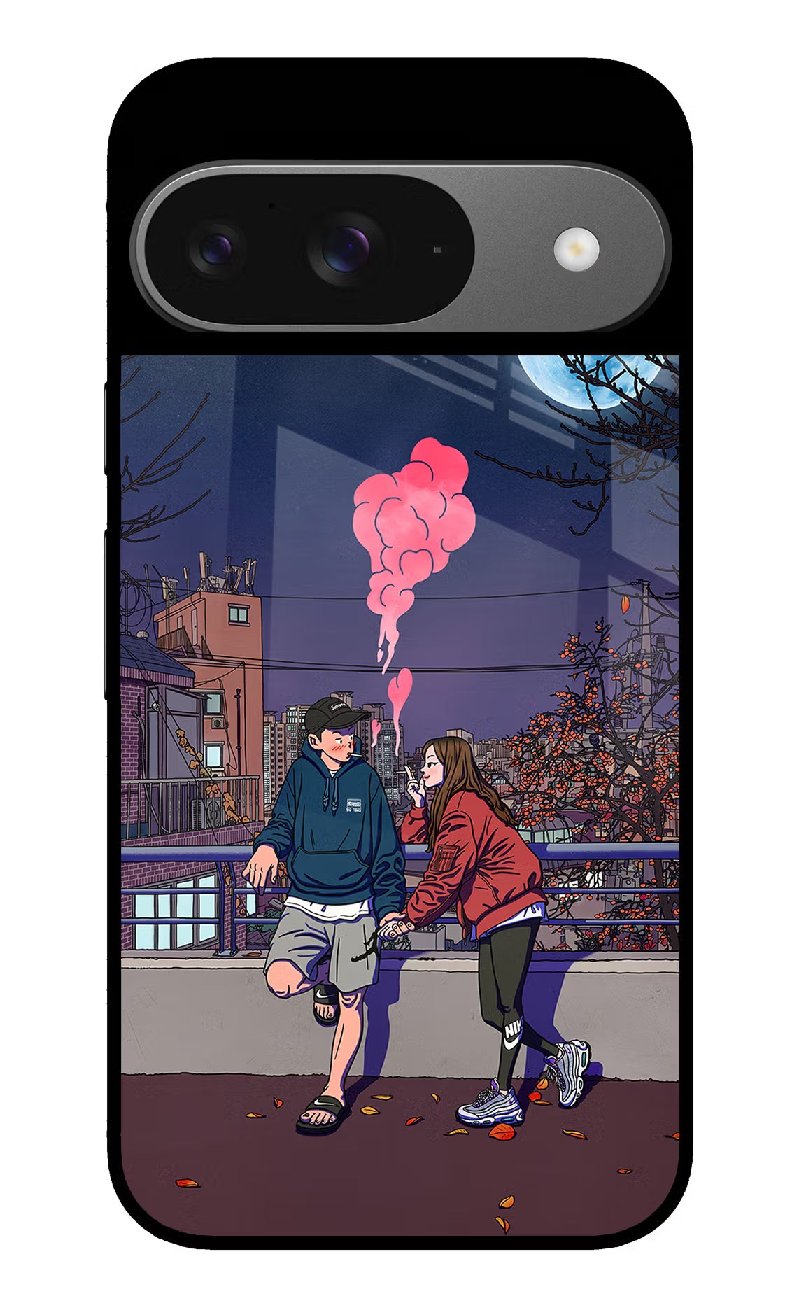 Chilling Couple Google Pixel 9 Glass Case - Chilling Couple Google Pixel 9 Glass Case Chilling Couple Google Pixel 9 Glass Case