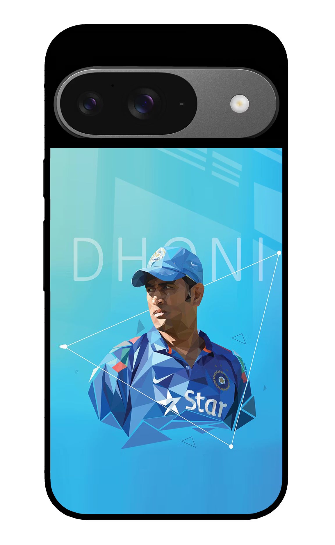 Dhoni Artwork Google Pixel 9 Glass Case - Dhoni Artwork Google Pixel 9 Glass Case Dhoni Artwork Google Pixel 9 Glass Case