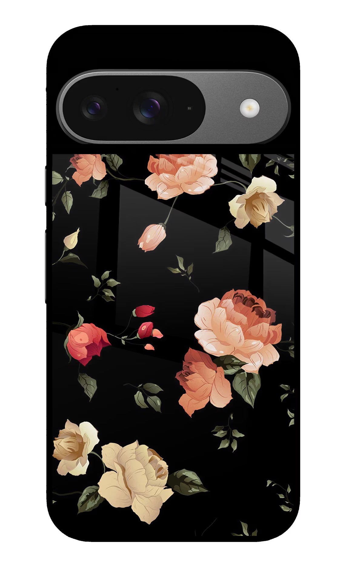 Flowers Google Pixel 9 Glass Case - Flowers Google Pixel 9 Glass Case Flowers Google Pixel 9 Glass Case