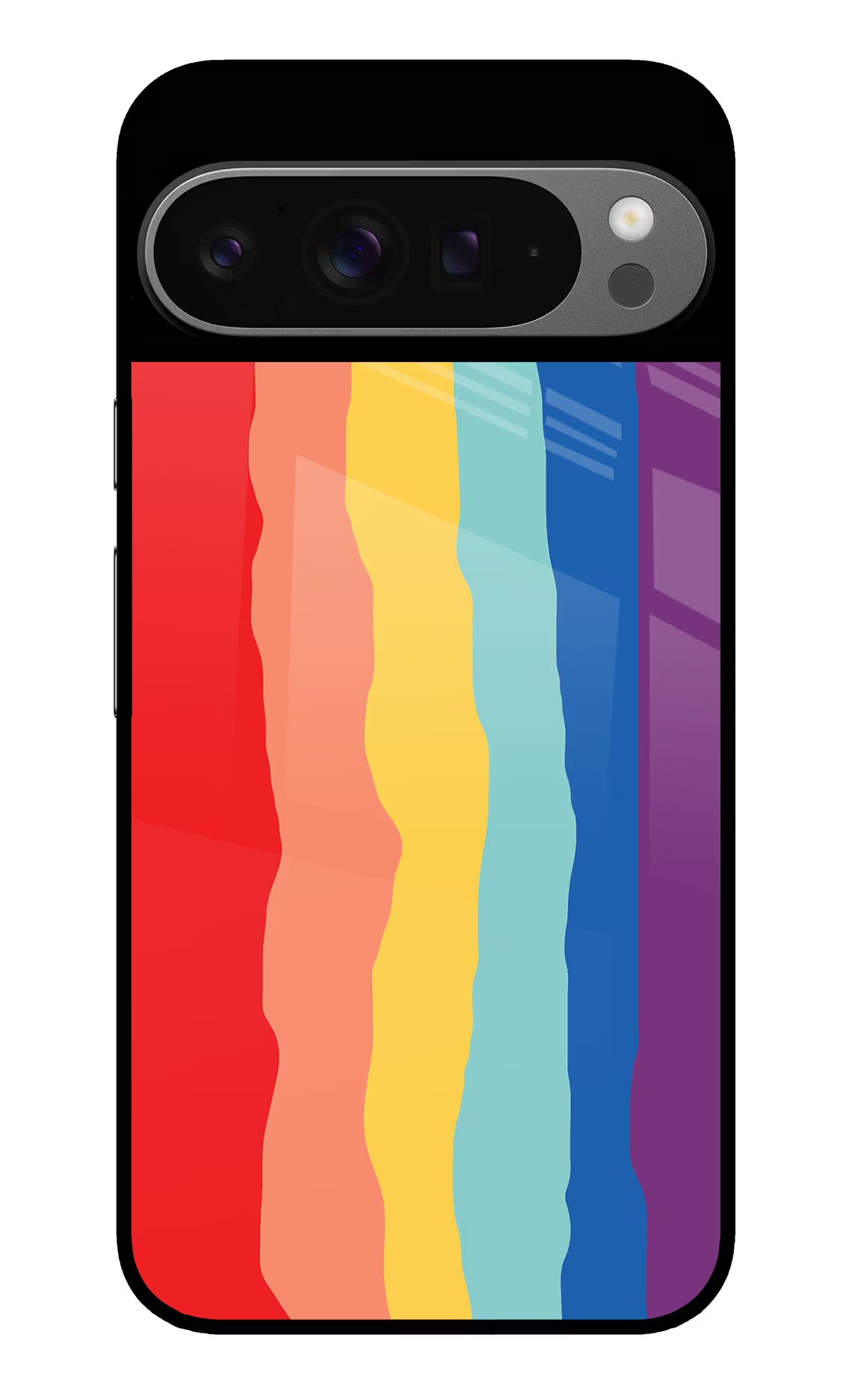 Rainbow Google Pixel 9 Pro Glass Case - Rainbow Google Pixel 9 Pro Glass Case Rainbow Google Pixel 9 Pro Glass Case