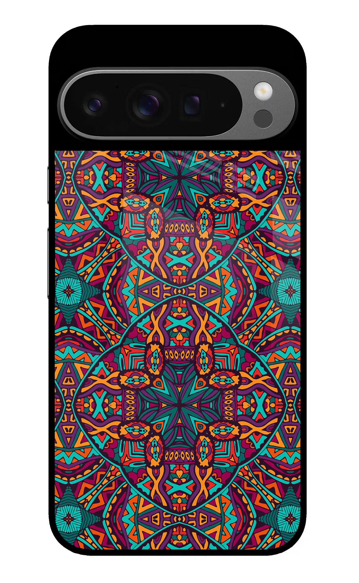 Colour Mandala Google Pixel 9 Pro Glass Case - Colour Mandala Google Pixel 9 Pro Glass Case Colour Mandala Google Pixel 9 Pro Glass Case