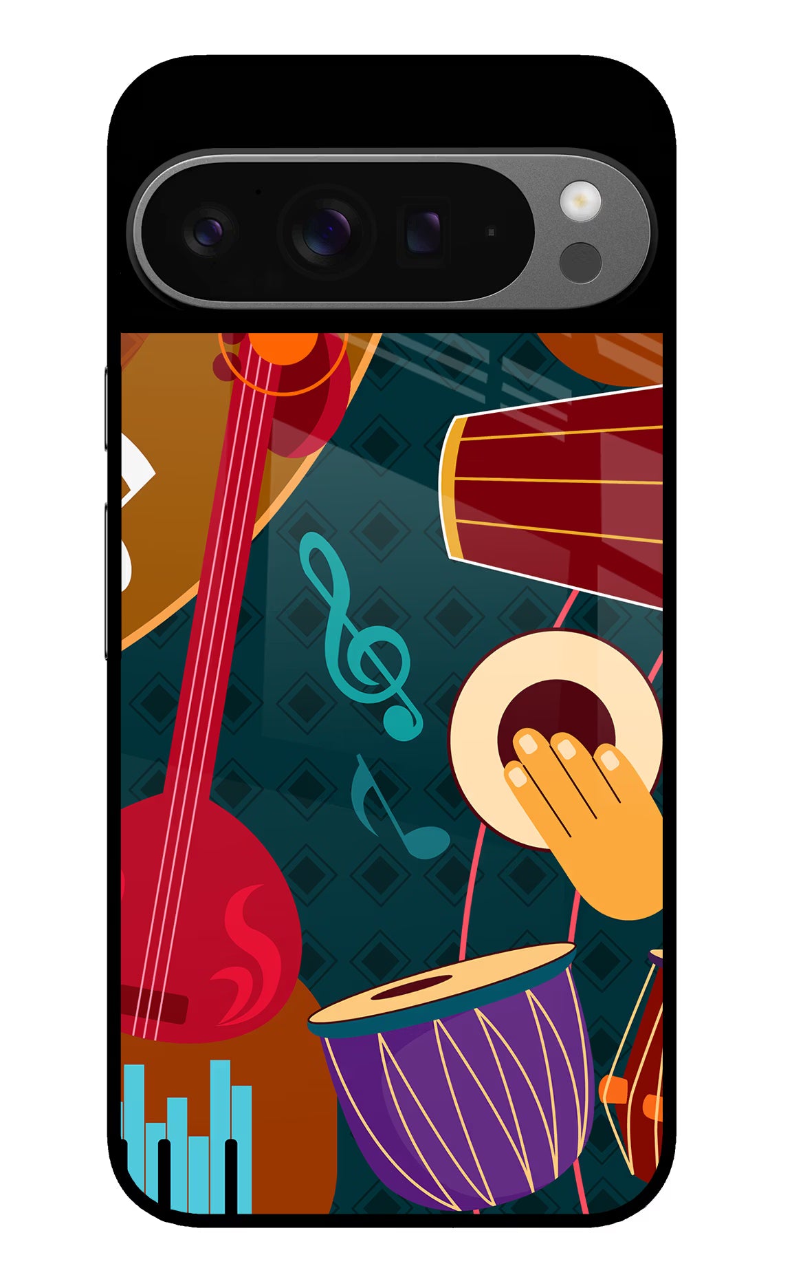 Music Instrument Google Pixel 9 Pro Glass Case - Music Instrument Google Pixel 9 Pro Glass Case Music Instrument Google Pixel 9 Pro Glass Case