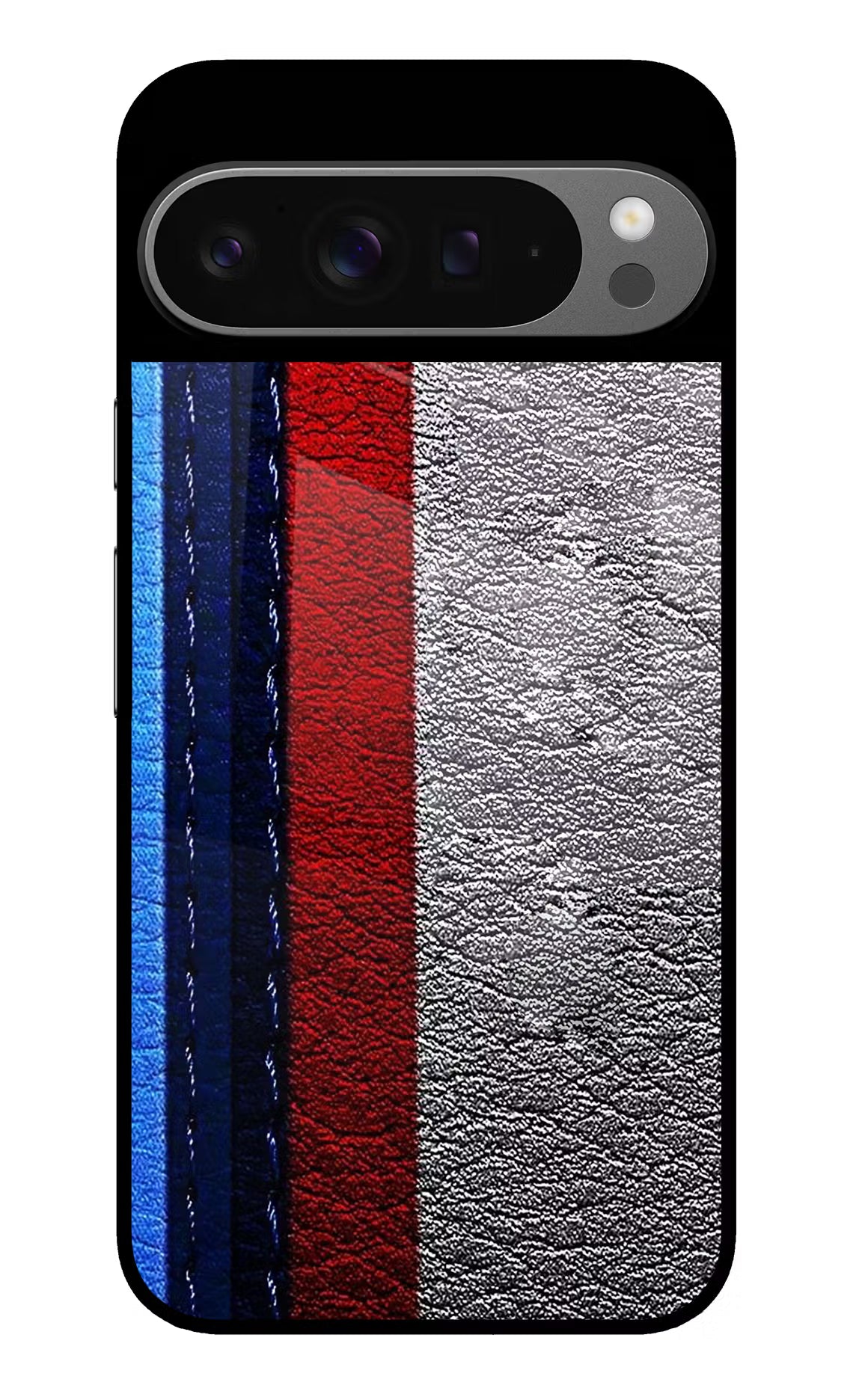 BMW Stripes Google Pixel 9 Pro Glass Case - BMW Stripes Google Pixel 9 Pro Glass Case BMW Stripes Google Pixel 9 Pro Glass Case